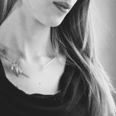 Collier torque "Herbes folles"